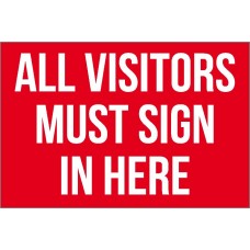 Visitors Sign In Sign Visitors Sign In Sign